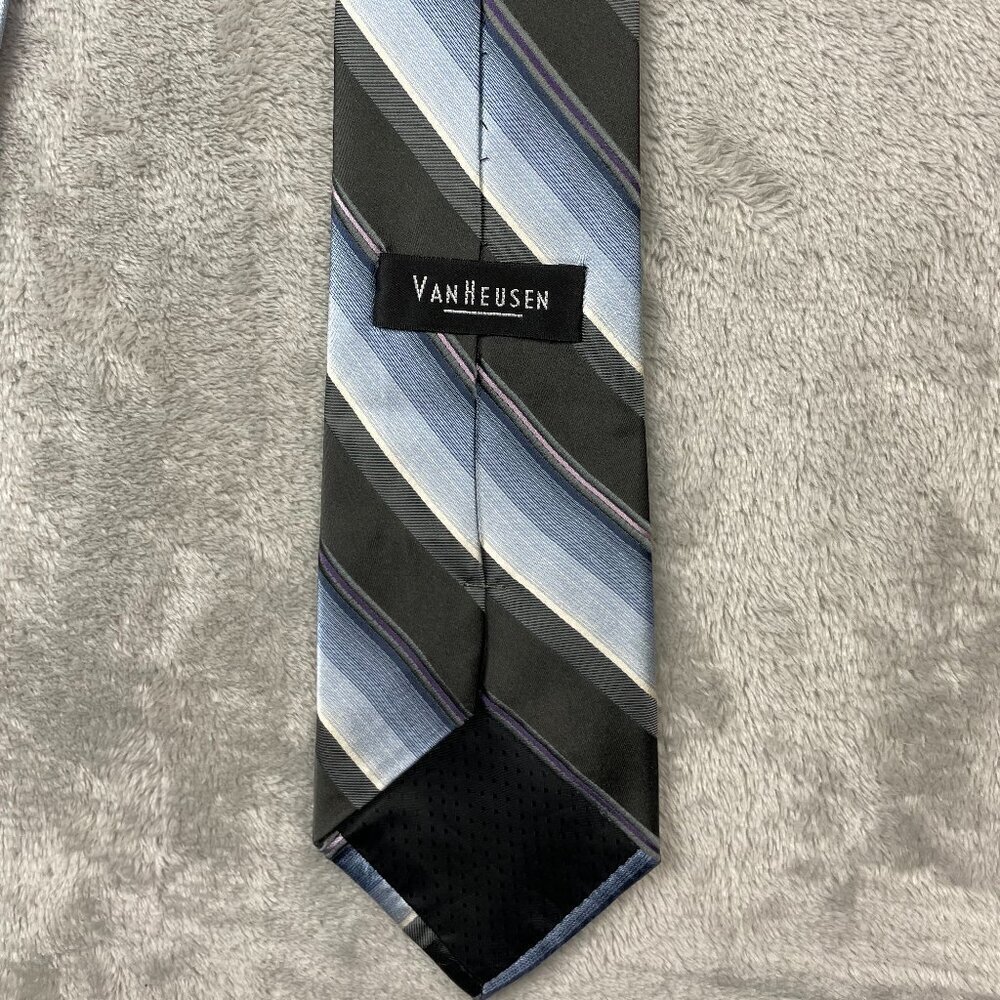 Van Heusen Men's Classic 100% Silk Neck Tie - Picture 5 of 6